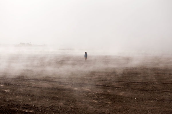 Kleinkrawallo im Nebel - Ferne